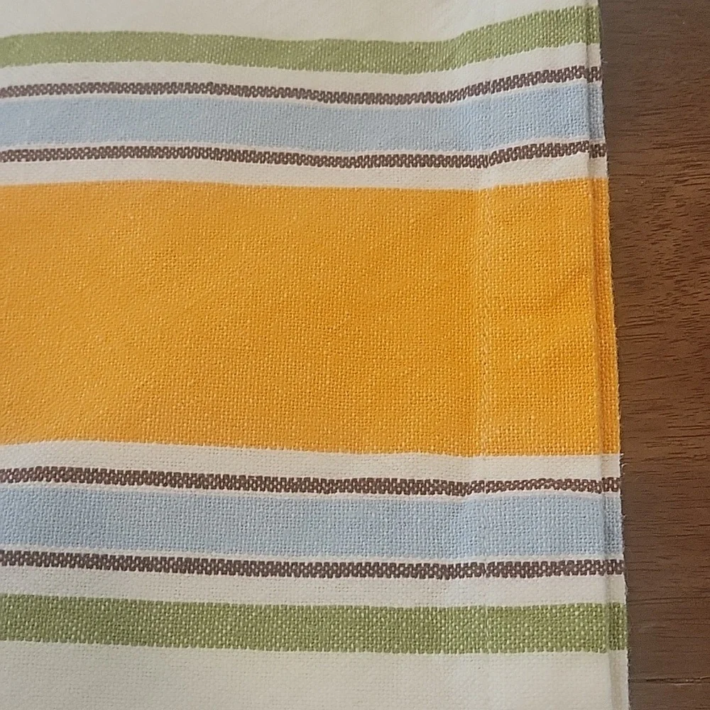 WILLIAMS SONOMA RUNNER ORANGE/YELLOW/WHITE/BLUE